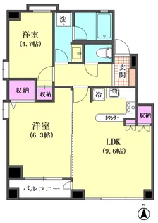 免震NEW GRAND【5階】の間取り