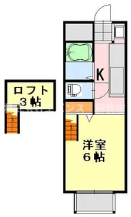 サンハウス生実【1階】の間取り
