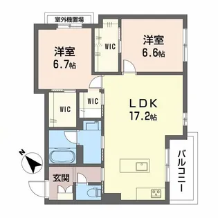 シャーメゾンDAIII【2階】の間取り