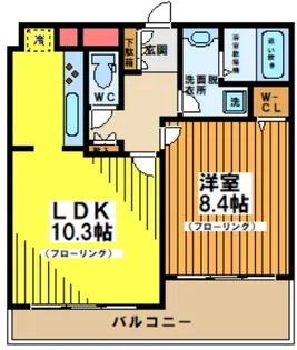 東京都杉並区方南1【マンション】の間取り