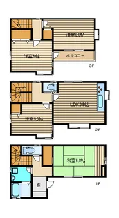 東京都豊島区西池袋4【一戸建】の間取り