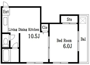 コーポ石川【3階】の間取り