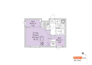 SOU西原【3階】の間取り