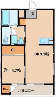 サバトハイムアイリス【1階】の間取り