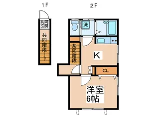 野口荘【2階】の間取り