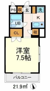 ベルハイム立川【3階】の間取り