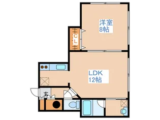 クリエイトビル【2階】の間取り