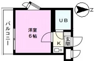ジュネパレス北越谷第8【2階】の間取り