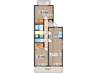 グレイス大清水【1階】の間取り