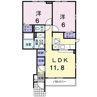 ミューズ プラザC【1階】の間取り