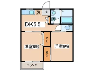 グランドールM【2階】の間取り