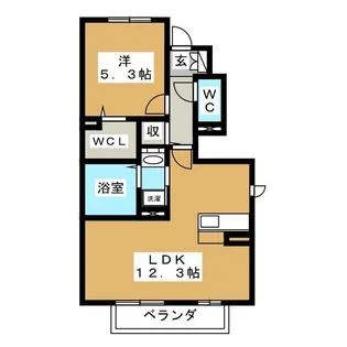 エクセルパークII【1階】の間取り