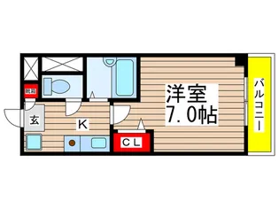 ミリアビタNo.3【3階】の間取り