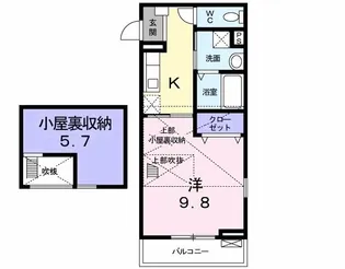 プレッソ新石切【2階】の間取り