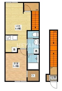 ボナール今津【3階】の間取り