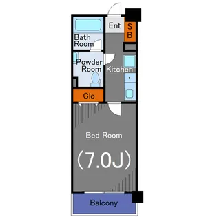 グランド・ガーラ南大井【4階】の間取り
