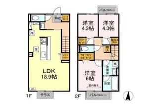 メゾン・ド・シーマGleeの間取り