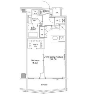ザ・パークハビオ渋谷クロス【8階】の間取り