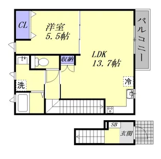メゾン吉川【2階】の間取り