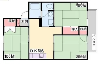 ファミールみやびB【1階】の間取り