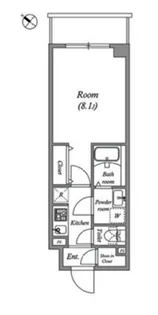 ルネサンスコート新宿余丁町【4階】の間取り