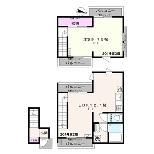 T Court(ティーコート)の間取り