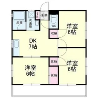 ライトマンション【1階】の間取り