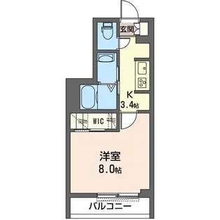 モリス レジデンス【1階】の間取り