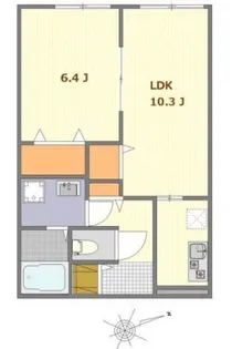 マーレ明大前【2階】の間取り