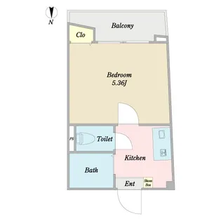 コンフォート沼袋【1階】の間取り