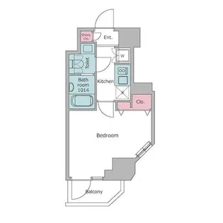 レジディア南品川プレイス【2階】の間取り