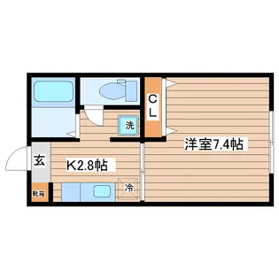 ノーヴァ松が丘【2階】の間取り