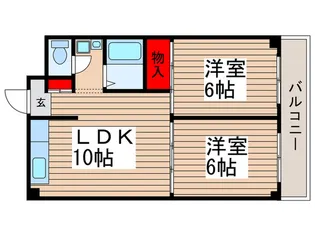 ウイッシュ松戸【1階】の間取り