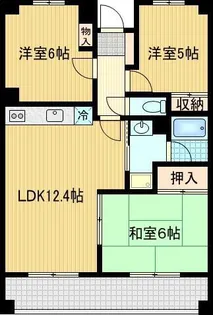 ペアパレスAOKI【3階】の間取り