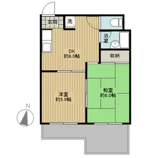 サンハイツ千野【2階】の間取り