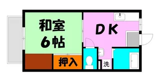 吉岡ハイツ【2階】の間取り