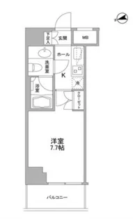 コンフォリア東中野DEUX【6階】の間取り