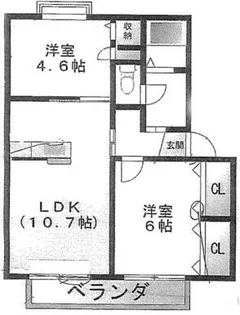 シャーメゾン華【2階】の間取り