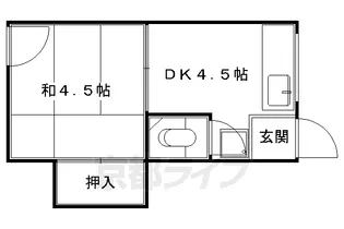 岡田アパート【2階】の間取り