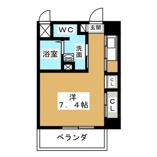 クレド黒川【8階】の間取り