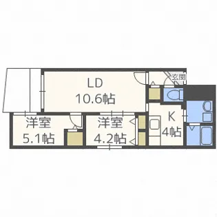 ルピシア麻生【1階】の間取り