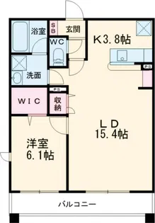 レジデンス二の宮【1階】の間取り