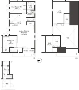 BRICK HOUSE【2階】の間取り