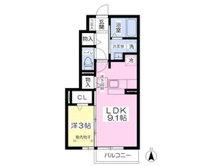 DroomB棟【1階】の間取り