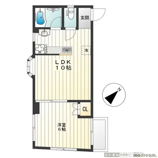 レクトピア大井【3階】の間取り