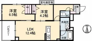 シャーメゾンルッカ【2階】の間取り