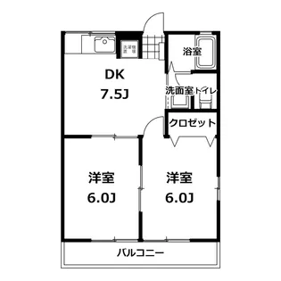 エーデルハイムB棟【1階】の間取り