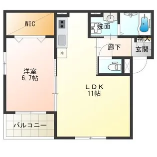 ロチェスドール【2階】の間取り