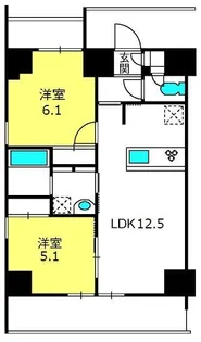 PRIME AXIS OMIYA【12階】の間取り
