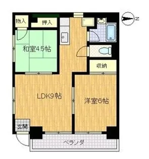 青風ハイツ【8階】の間取り
